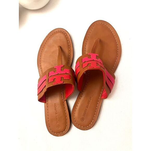 Tory Burch Leigh Flip Flop Sandals Sz. 10 - Picture 8 of 8